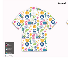 Wisdom Playgrounds Hawaiian Shirt (white color)
