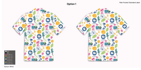 Wisdom Playgrounds Hawaiian Shirt (white color)