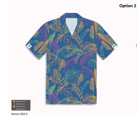 Wisdom Playgrounds Hawaiian Shirt (blue color)