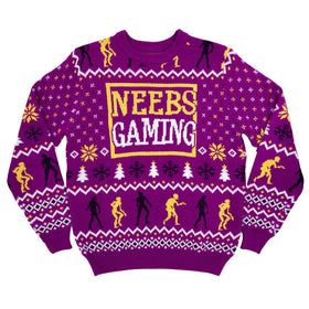 Neebs Gaming Ugly Sweater Purple